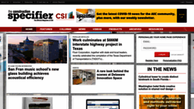 What Constructionspecifier.com website looked like in 2023 (1 year ago)