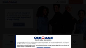 What Creditmutuel.fr website looked like in 2023 (1 year ago)