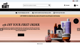 What Cultbeauty.co.uk website looked like in 2023 (1 year ago)