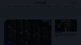What Cityam.com website looked like in 2023 (1 year ago)
