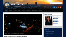 What Cityoffortwayne.org website looked like in 2023 (1 year ago)