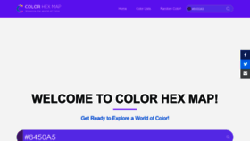 What Colorhexmap.com website looked like in 2023 (1 year ago)
