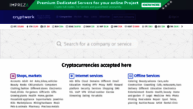 What Cryptwerk.com website looked like in 2023 (1 year ago)