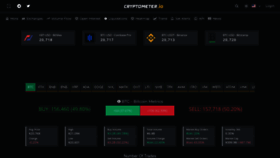 What Cryptometer.io website looked like in 2023 (1 year ago)
