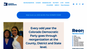 What Coloradodems.org website looked like in 2023 (1 year ago)