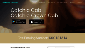 What Crowncabs.com.au website looked like in 2023 (1 year ago)