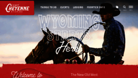 What Cheyenne.org website looked like in 2023 (1 year ago)