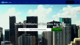 What Condo.com website looked like in 2023 (1 year ago)