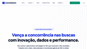 What Conversion.com.br website looked like in 2023 (1 year ago)