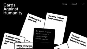 What Cardsagainsthumanity.com website looked like in 2023 (1 year ago)