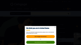 What Cengage.com.au website looked like in 2023 (1 year ago)
