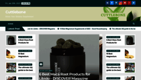What Cuttlebone.net website looked like in 2023 (1 year ago)