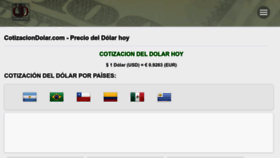 What Cotizacion-dolar.com website looked like in 2023 (1 year ago)