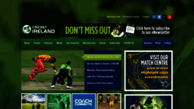 What Cricketireland.ie website looked like in 2023 (1 year ago)