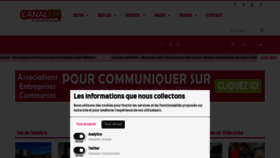 What Canalfm.fr website looked like in 2023 (1 year ago)