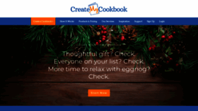 What Createmycookbook.com website looked like in 2023 (1 year ago)