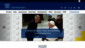 What Confindustria.it website looked like in 2023 (1 year ago)