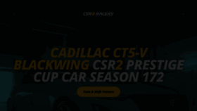 What Csr2racers.com website looked like in 2023 (1 year ago)