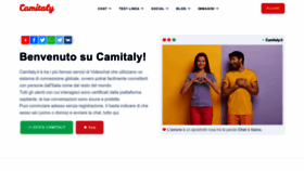 What Camitaly.it website looked like in 2023 (1 year ago)