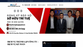 What Congtyaccvietnam.com website looked like in 2023 (1 year ago)