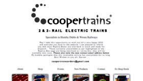 What Coopertrains.com website looked like in 2023 (1 year ago)