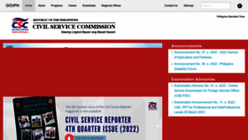 What Csc.gov.ph website looked like in 2023 (1 year ago)
