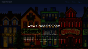 What Crosstitch.com website looked like in 2023 (1 year ago)
