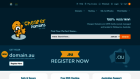 What Cheaperdomains.com.au website looked like in 2023 (1 year ago)