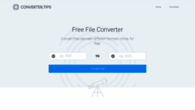What Converter.tips website looked like in 2023 (2 years ago)