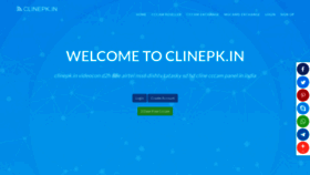 What Clinepk.in website looked like in 2023 (1 year ago)