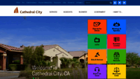 What Cathedralcity.gov website looked like in 2023 (1 year ago)