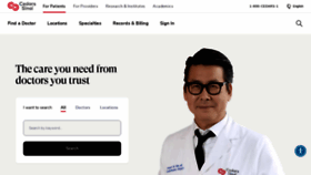 What Cedars-sinai.org website looked like in 2023 (1 year ago)