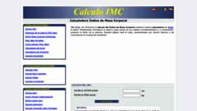 What Calculoimc.com website looked like in 2023 (1 year ago)