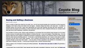 What Coyoteblog.com website looked like in 2023 (1 year ago)