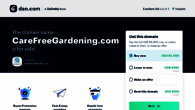 What Carefreegardening.com website looked like in 2023 (1 year ago)