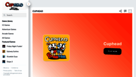 What Cupheadgame.io website looked like in 2023 (1 year ago)
