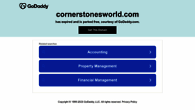 What Cornerstonesworld.com website looked like in 2023 (1 year ago)