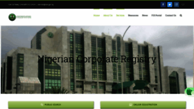 What Cac.gov.ng website looked like in 2023 (1 year ago)