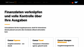 What Concur.de website looked like in 2023 (1 year ago)