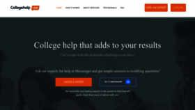 What Collegehelp.club website looked like in 2023 (3 years ago)