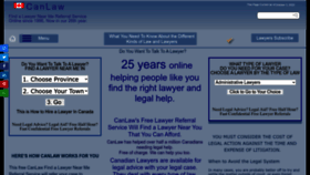 What Canlaw.com website looked like in 2023 (1 year ago)