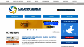 What Cliclavoroveneto.it website looked like in 2023 (1 year ago)