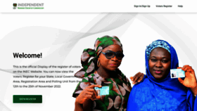 What Cvr.inecnigeria.org website looked like in 2023 (1 year ago)