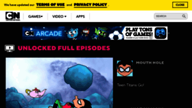 What Cartoonnetwork.com website looked like in 2023 (1 year ago)