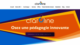 What Claroline.com website looked like in 2023 (1 year ago)