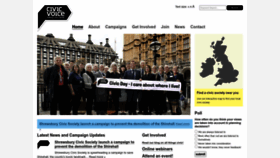 What Civicvoice.org.uk website looked like in 2023 (1 year ago)