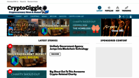 What Cryptogiggle.com website looked like in 2023 (1 year ago)