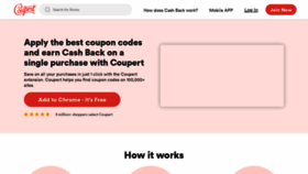 What Coupert.com website looked like in 2023 (1 year ago)