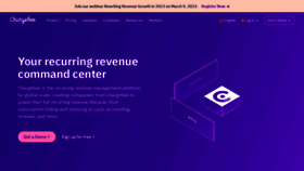 What Chargebee.com website looked like in 2023 (1 year ago)