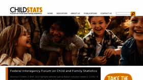 What Childstats.gov website looked like in 2023 (2 years ago)